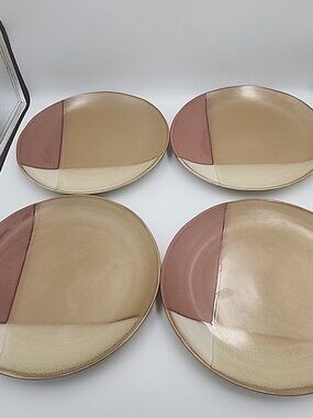 Sango 5039 Gold Dust Sienna Replacement 10 3/4" Dinner Plate Stoneware Set Of 4